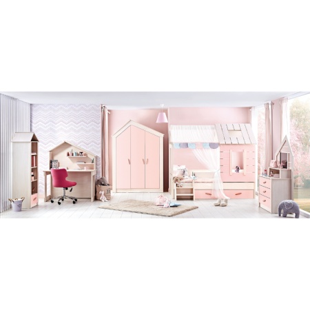 Комплект детско шалте и декоративна възглавница PINK HOUSE - Img 2