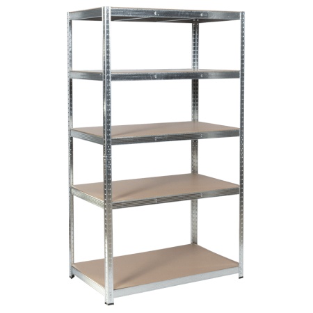 Метален стелаж Carmen CR - 1025 - 180x90x40 см, до 175 кг на рафт - цинк