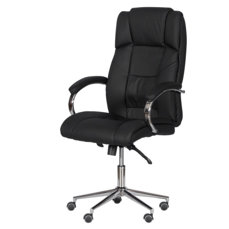 Президентски офис стол Carmen 6506-1 - черен LUX - Img 3