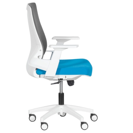 Работен офис стол Carmen 7547 - син-сив - Img 4