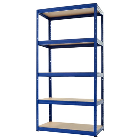 Метален стелаж STAR 180x90x40 см, до 175 кг на рафт - син - Img 3