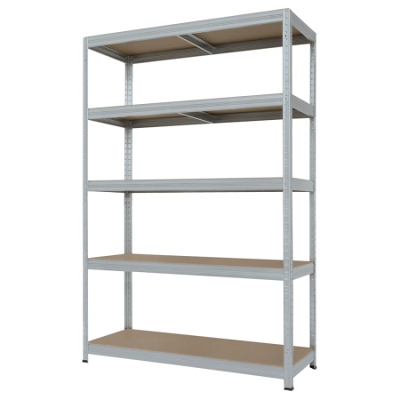 Метален стелаж STAR PL 213x120x45 см, до 250 кг на рафт - цинк - Img 3