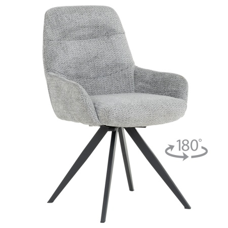 Трапезен стол ASCOT - сив B 90