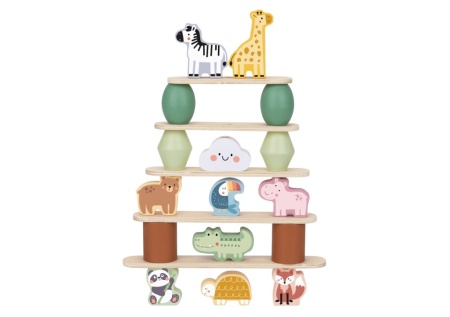 Дървена Монтесори игра за Баланс Animals