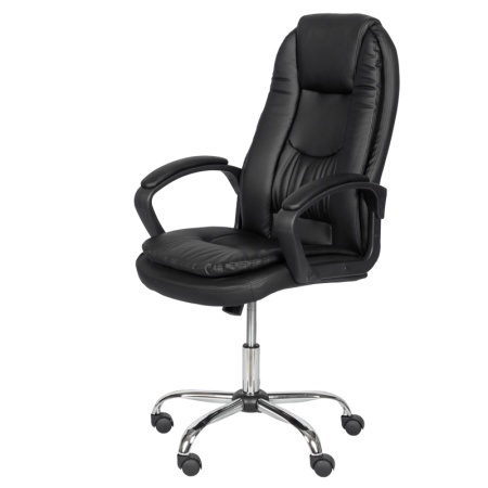 Президентски офис стол Carmen 6682-1 LUX - черен - Img 3