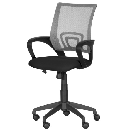 Работен офис стол Carmen 7050 - сив - черен - Img 3