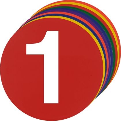Тренировъчни маркери комплект от 10 броя с цифри 1-10 - Ф23 см, - Img 3