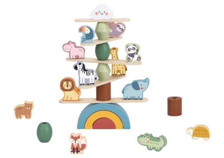Дървена Монтесори игра за Баланс Animals