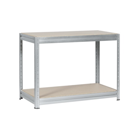Метален стелаж MEGA 87x160x60 см, до 600 кг на рафт - цинк - Img 3