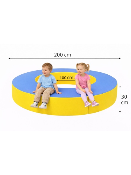Мек Модулен диван от два модула 200 х h30 см.