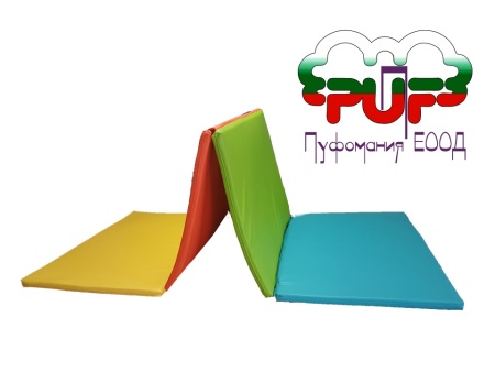 Сгъваема постелка от 4 дюшека с противоплъзгаща основа