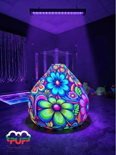 UV / УВ RGB LED бар 60 см. за лилава / черна светлина  - Img 2