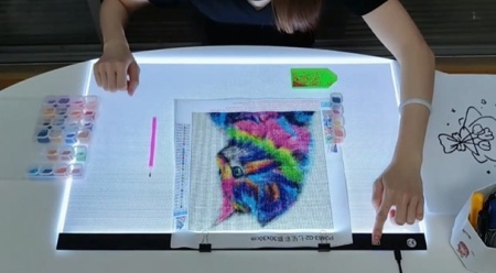 Голям светещ LED панел -дъска за рисуване