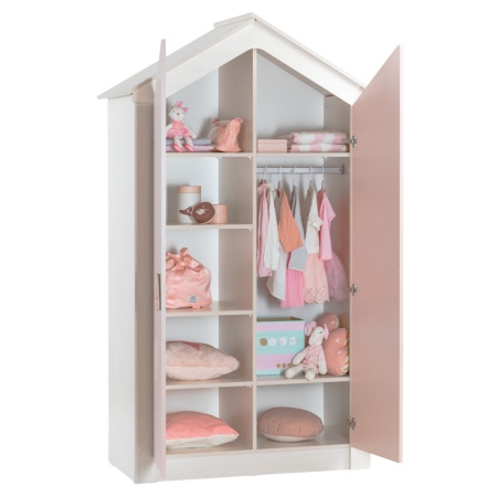 Двукрилен детски гардероб PINK HOUSE - Img 2