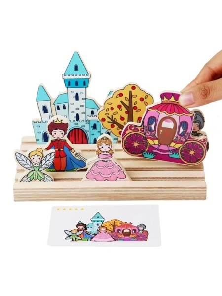 Монтесори ОБРАЗОВАТЕЛНА ИГРА ЛОГИЧЕСКО МИСЛЕНЕ Замък - Img 4