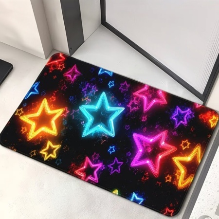 Светещ в тъмното комплект-2 UV LED бара + 1 UV LED лента, 4 светещи ресни с обръч , светещ декор, килимче и огледало