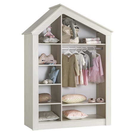 Трикрилен детски гардероб PINK HOUSE - Img 2