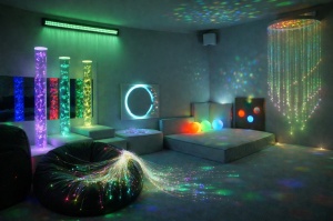 Интерактивен стенен светлинен RGB LED бар- водопад