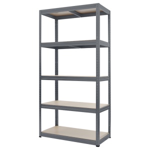 Метален стелаж STAR 180x90x45 см, до 350 кг на рафт - сив - Img 3
