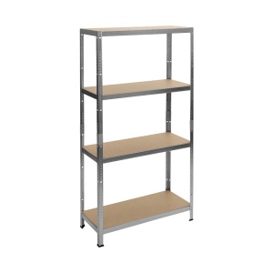 Метален стелаж Carmen CR-1024 - 180x90x40 см, до 600 кг на рафт - цинк