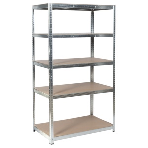 Метален стелаж Carmen CR - 1025 - 180x90x40 см, до 175 кг на рафт - цинк