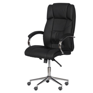 Президентски офис стол Carmen 6506-1 - черен LUX - Img 3