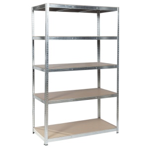 Метален стелаж Carmen CR-1012 E - 180х120х60 см, до 250 кг на рафт - цинк