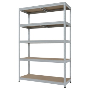 Метален стелаж STAR PL 213x120x45 см, до 250 кг на рафт - цинк - Img 3