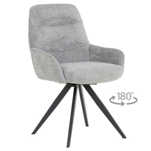 Трапезен стол ASCOT - сив B 90