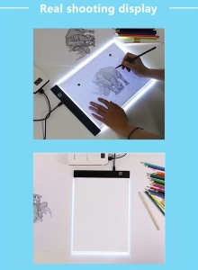 Голям светещ LED панел -дъска за рисуване