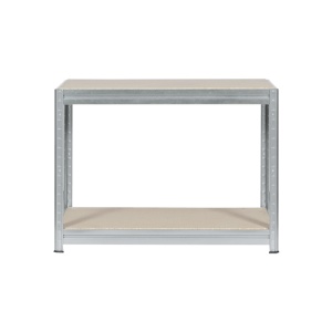 Метален стелаж MEGA 87x160x60 см, до 600 кг на рафт - цинк - Img 2