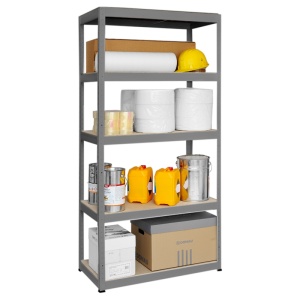 Метален стелаж STAR 180x90x45 см, до 350 кг на рафт - сив