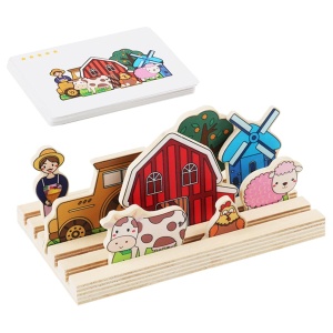 Монтесори ОБРАЗОВАТЕЛНА ИГРА ЛОГИЧЕСКО МИСЛЕНЕ Ферма - Img 3
