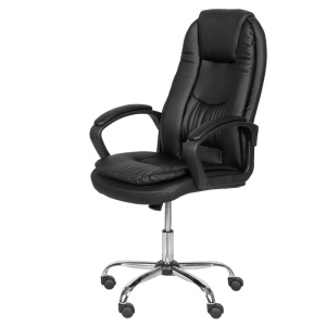 Президентски офис стол Carmen 6682-1 LUX - черен - Img 3