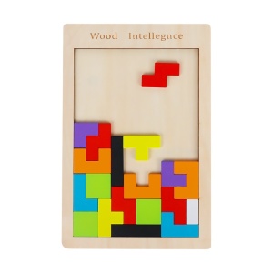 Детски дървен пъзел - WoodIntelligence Тетрис - Img 5