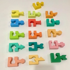 Дървена играчка-пъзел съвпадение на форми - Img 3