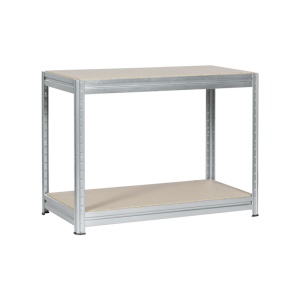 Метален стелаж MEGA 87x160x60 см, до 600 кг на рафт - цинк - Img 3