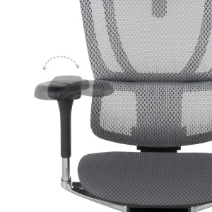 Ергономичен стол ERGOHUMAN IOO ELITE 2 - сива рамка - сив - Img 12