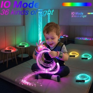 Фиброоптичен сноп – малък комплект LED Прожектор с RGB светлина
