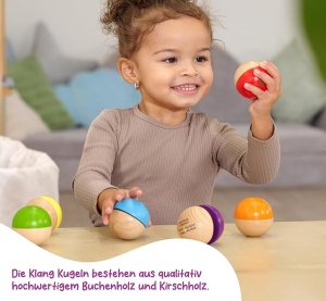 Мелодични дървени топки за сензорни игри - Img 5