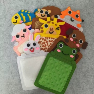 Тактилни / сензорни подложки 8 бр. с различен релеф на животни