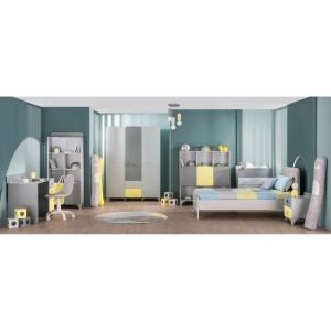 Трикрилен детски гардероб MINIA 143х53х200 см - Img 3