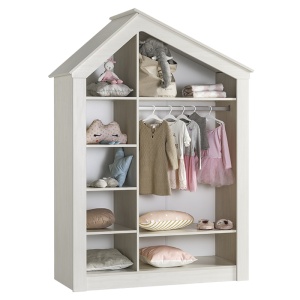 Трикрилен детски гардероб PINK HOUSE - Img 2