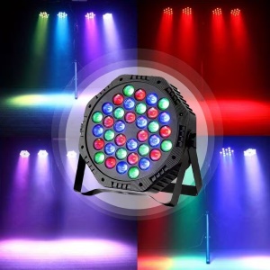 LED прожектор с 35 диода в ралични цветове за осветяване на Огледална топка , Сензорна стая