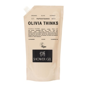 Gel de duș, Olivia Thinks, refill pack 1100ml