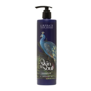 Șampon, 100% vegan, Skin To Soul, 440 ml, iasomie, petitgrain, frezie, frunza de portocal, vanilie, mosc, unisex,.