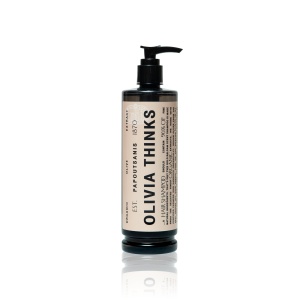 Șampon hidratant, Olivia Thinks, 380ml, natural, extract ulei de masline, keratina vegetala si pantenol, 0% parabeni, 0% SLES, 0% ulei mineral.