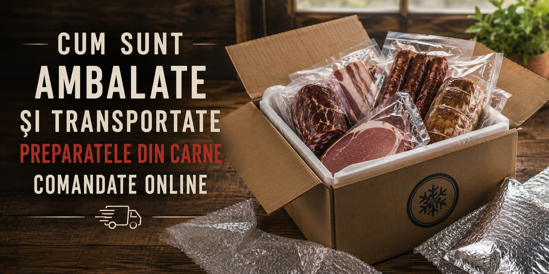 Cum sunt ambalate și transportate preparatele din carne comandate online