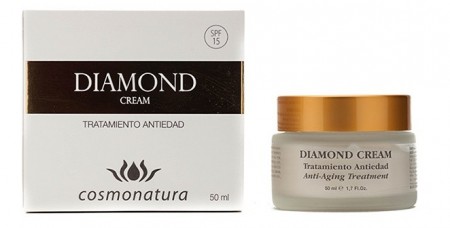 Diamond creama faciala, cosmonatura, antiinbatranire, celule stem de aloe, ginkgo biloba, colagen, argan, acid hialuronic, unt de shea, coenzima Q 10, 50ml - Img 2