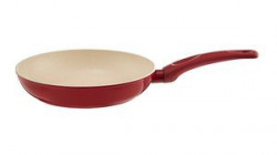 Tigaie 20 cm cu acoperire Qualum Basic Stone Edition si inductie completa, Rosso